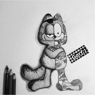 320x320 Goodnight ) ~garfield - Garfield Sketch
