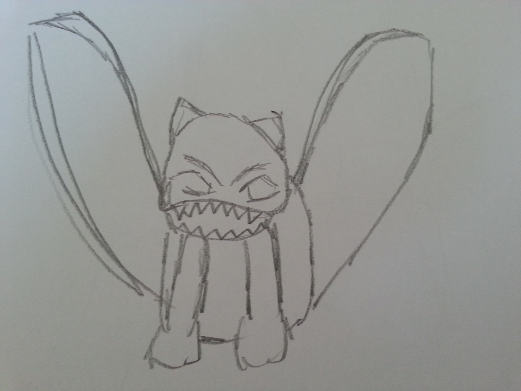 1066x800 Process Journal - Gargoyle Sketch