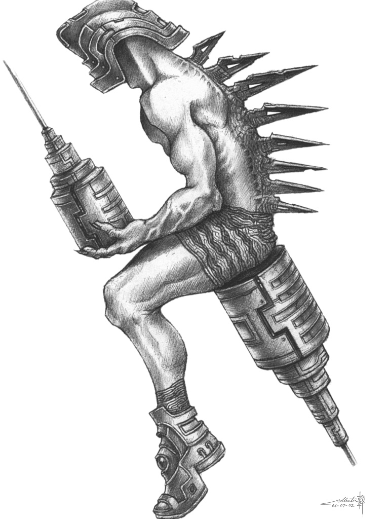 768x1024 Profile Of A Sitting Gargoyle (Sketch - Gargoyle Sketch