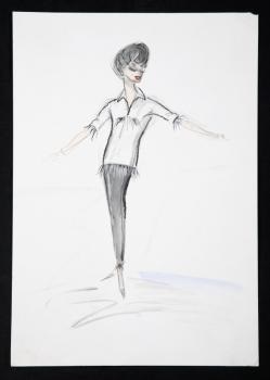 249x350 Judy Garland Costume Sketch By Edith Head On Artnet - Garland Sketch