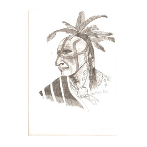 300x300 Seminole Drawing By Garland Bell - Garland Sketch