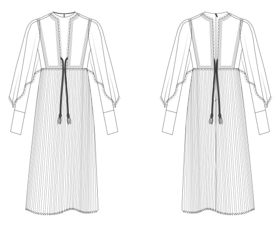 560x459 Fashion Technical Sketch For Clothes Apparel Garment By Gtnatalia - Garment Sketches