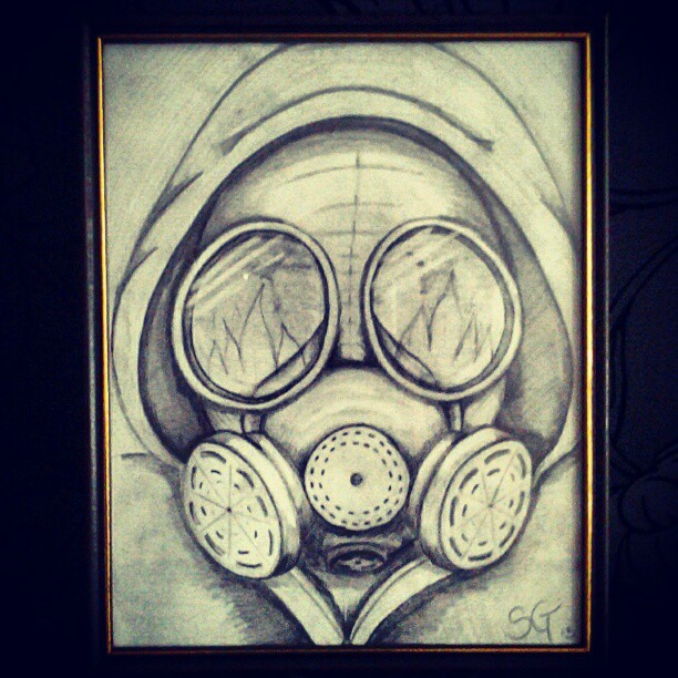 612x612 Gas Mask Sketch - Gas Mask Sketch