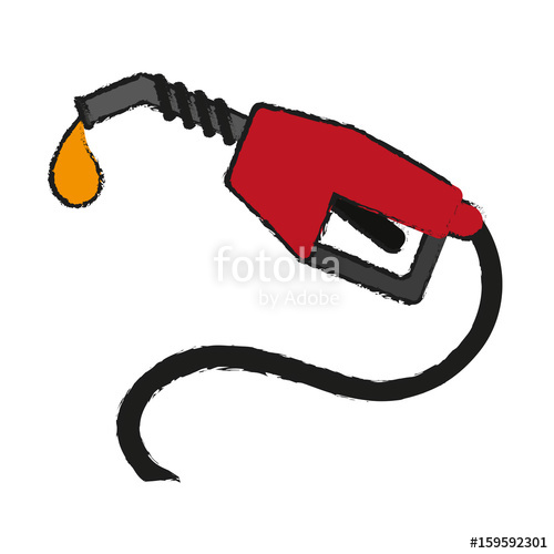 500x500 Gas Pump Icon Image Vector Illustration Design Sketch Style Stock - Gas Pump Sketch