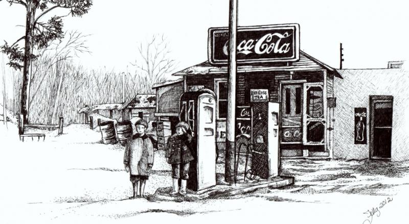 800x439 Waltham Gas Station - Gas Station Sketch