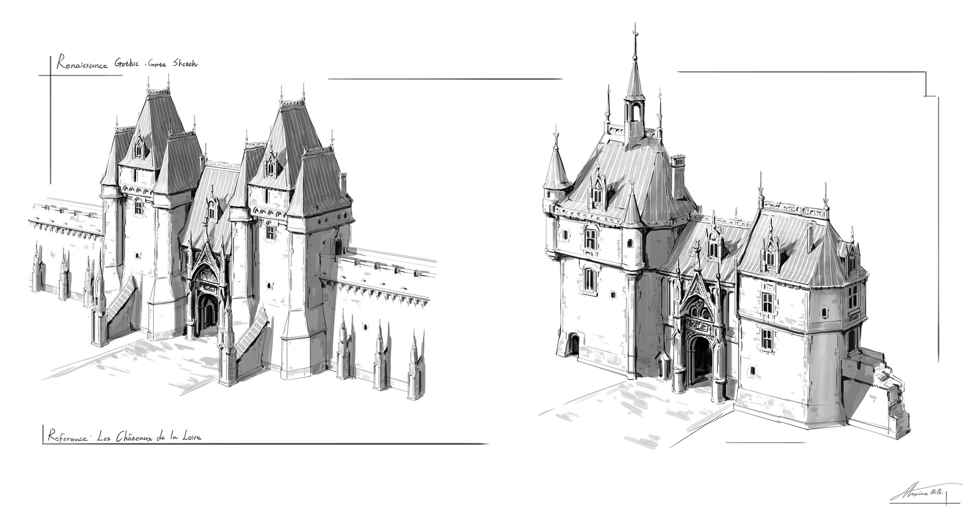 1920x1005 Artstation - Gate Sketch