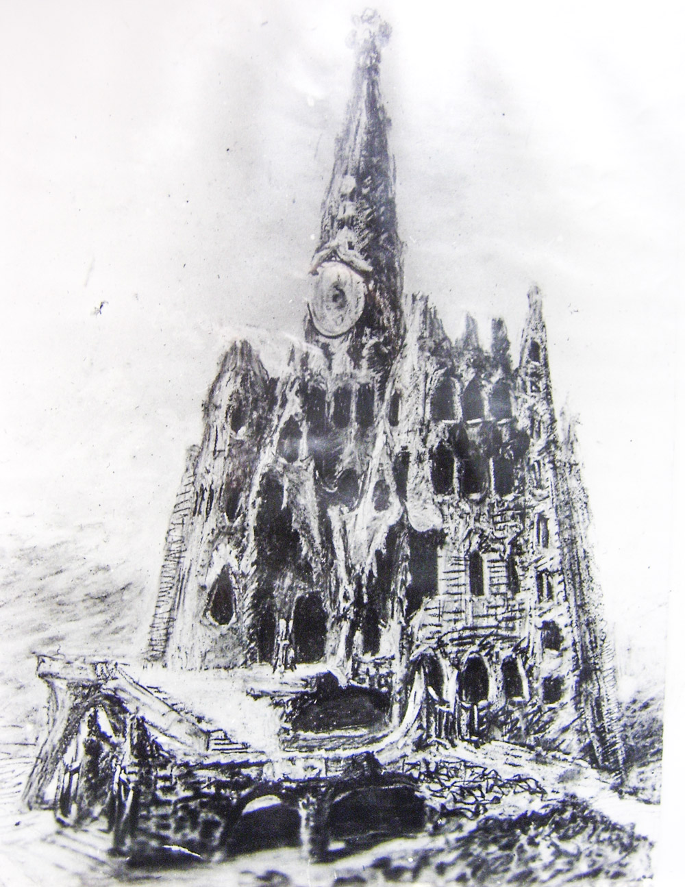 1000x1295 Colonia A Work Without The Fame - Gaudi Sketches