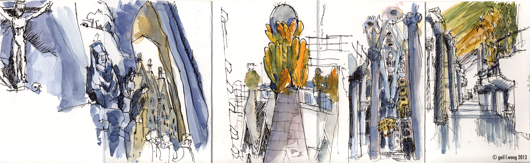 1050x324 Glwsketchworks Gaudi Sketchbook Sketches - Gaudi Sketches