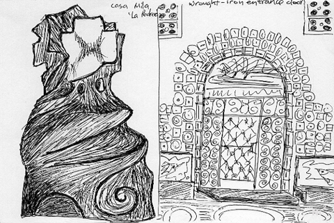 480x321 My Faviourite Architect Antonio Gaudi Kerry Jia Yi Lin - Gaudi Sketches