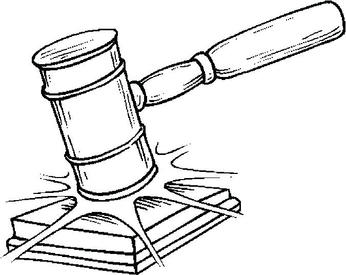 675x536 Collection Of Government Drawing Download Them And Try To Solve - Gavel Sketch