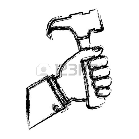 450x450 Hammer Clipart Sketch ~ Frames ~ Illustrations ~ Hd Images ~ Photo - Gavel Sketch