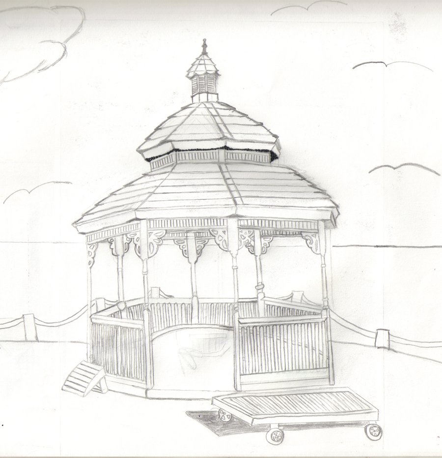 900x931 Gazebo Sketch By Kayshay - Gazebo Sketch