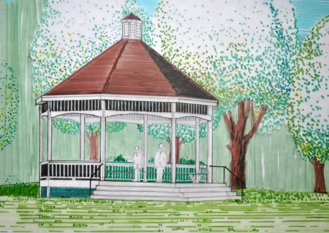 678x480 New Gardiner Common Gazebo Designed, Due For Completion By Fall - Gazebo Sketch