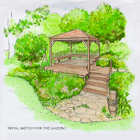 596x596 Wiwi Fernyhough Gazebo Sketch - Gazebo Sketch