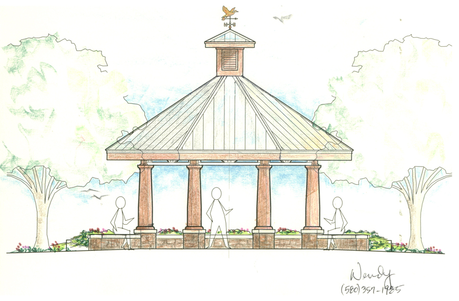 900x591 Full Color Posters Gazebo Sketch, New York, Nyc, Los Angeles, L.a. - Gazebo Sketch