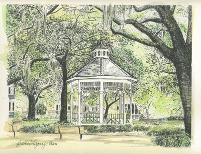 400x307 Gazebo Flyoung Studio - Gazebo Sketch