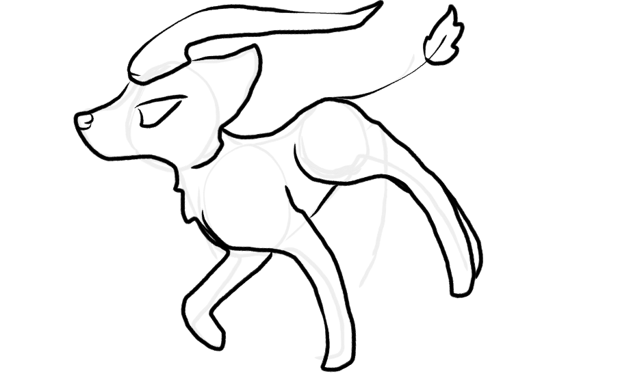 903x553 Dog Gazelle Sketch - Gazelle Sketch