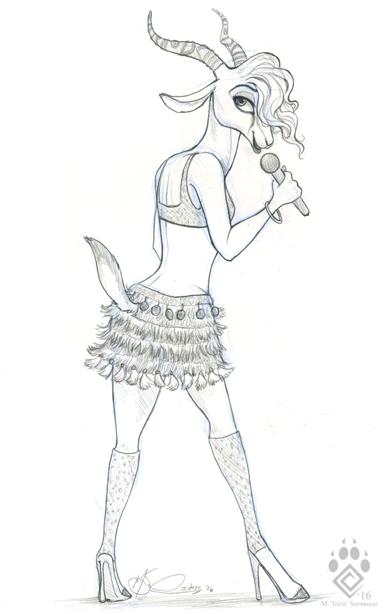 550x876 Shake It Weasyl - Gazelle Sketch