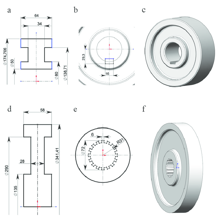 850x857 Gearandwheelblanks (A) Sketch Of Gear Section (B) Sketch Of Key - Gear Sketch