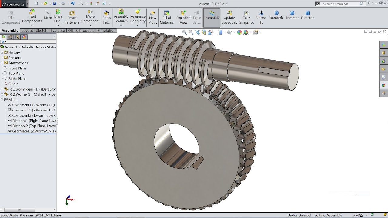 1280x720 Solidworks Tutorial Sketch Worm Gear Animation In Solidworks - Gear Sketch