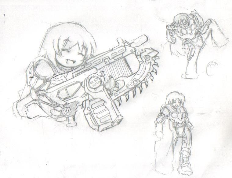 760x582 Gears Of War Tsuruya By Commissar Nyoron - Gears Of War Sketches