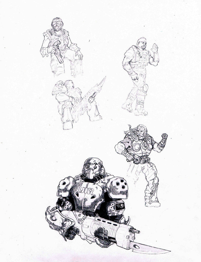 Gears Of War Sketch. 