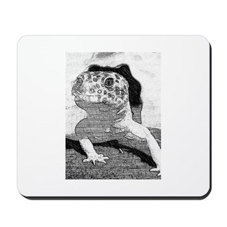 460x460 Leopard Gecko Sketch Mousepad By Hephzibahdesigns - Gecko Sketch