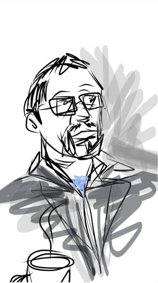 538x960 Sketch Of Christian Hambly - Geek Sketch