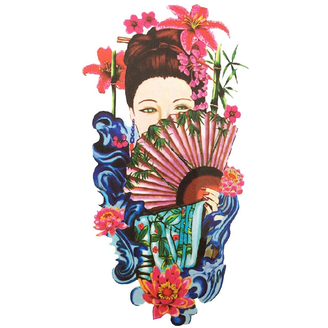 639x639 Chinese And Japanese Sketch Vintage Geisha Girl Of Large - Geisha Girl Sketch