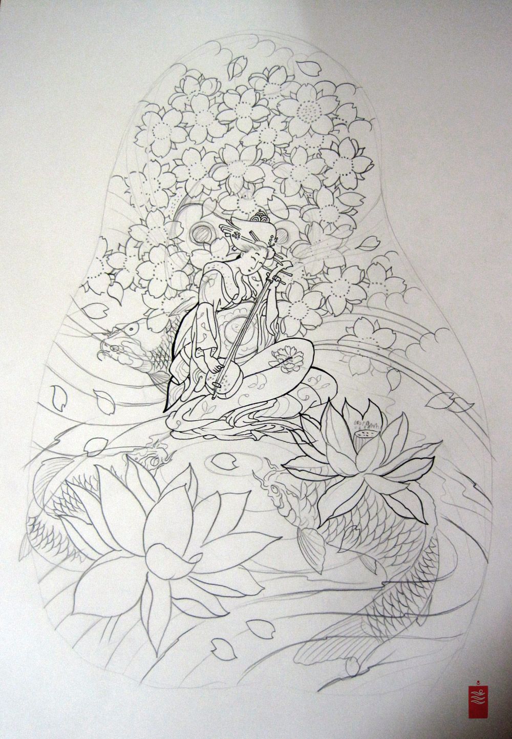 1000x1442 Geisha Tattoo Visual Ideas Tattoo, Japanese - Geisha Tattoo Sketch