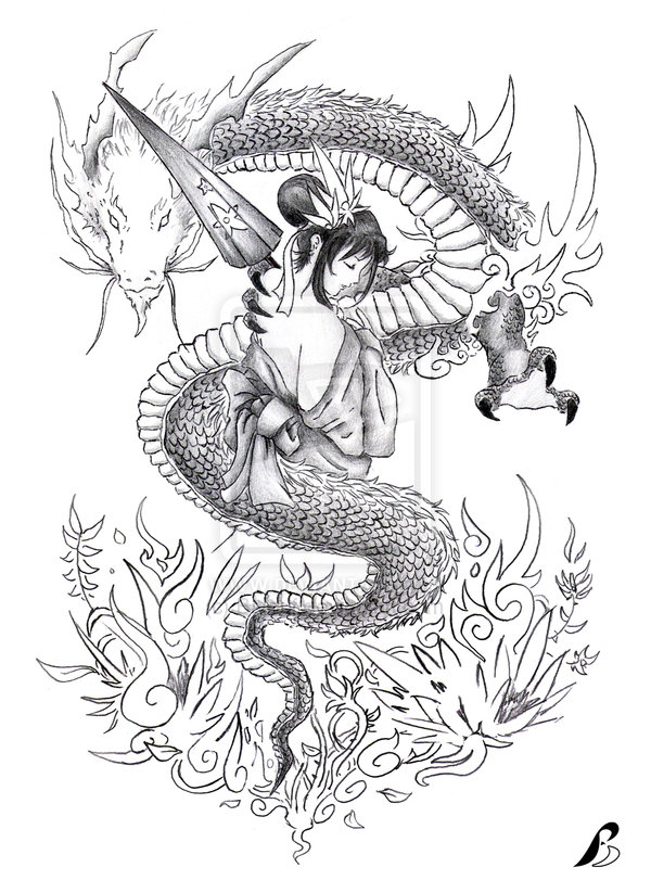 600x823 Kumpulan Ikan 2000 Cool Japanese Geisha Tattoo Designs Gallery - Geisha Tattoo Sketch