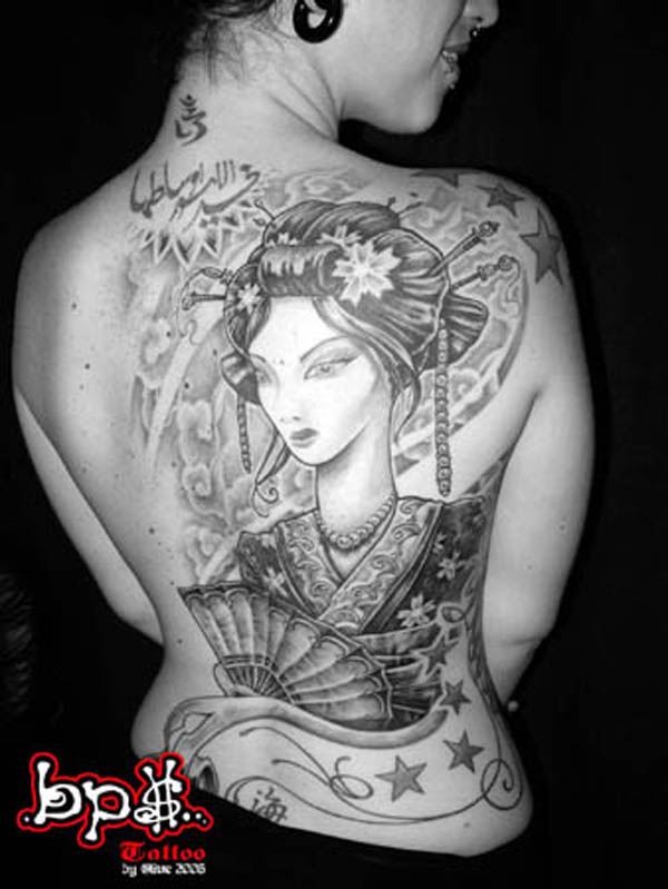 600x799 Beautiful Geisha Tattoos Art And Design - Geisha Tattoo Sketch