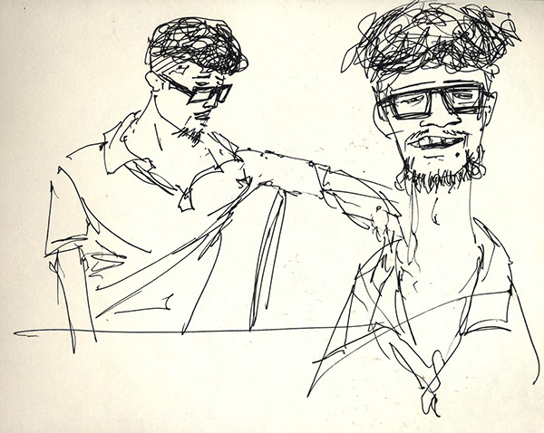 600x478 Sketches On Behance - Gel Pen Sketches