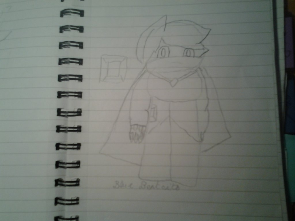 1024x768 Blue Benitoite [ Oc ] [ Gem ] Sketch 2 By Blu12312 - Gem Sketch