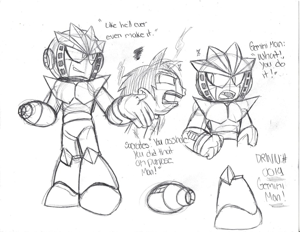 1024x791 Gemini Sketch By Nhoa D Brown - Gemini Sketch