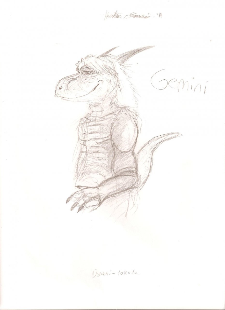 931x1280 Gemini Sketch Fwa By Dragon359 - Gemini Sketch