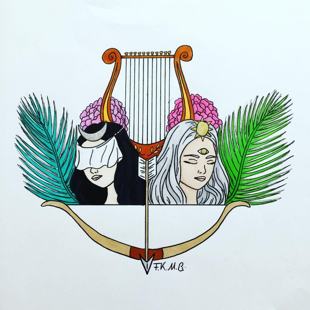 1080x1080 I Colored My Gemini Sketch. When I Do The Zidiac Signs I Like To - Gemini Sketch