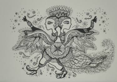 375x265 Gemini Drawing By Carmen De Pedro Saatchi Art - Gemini Sketch