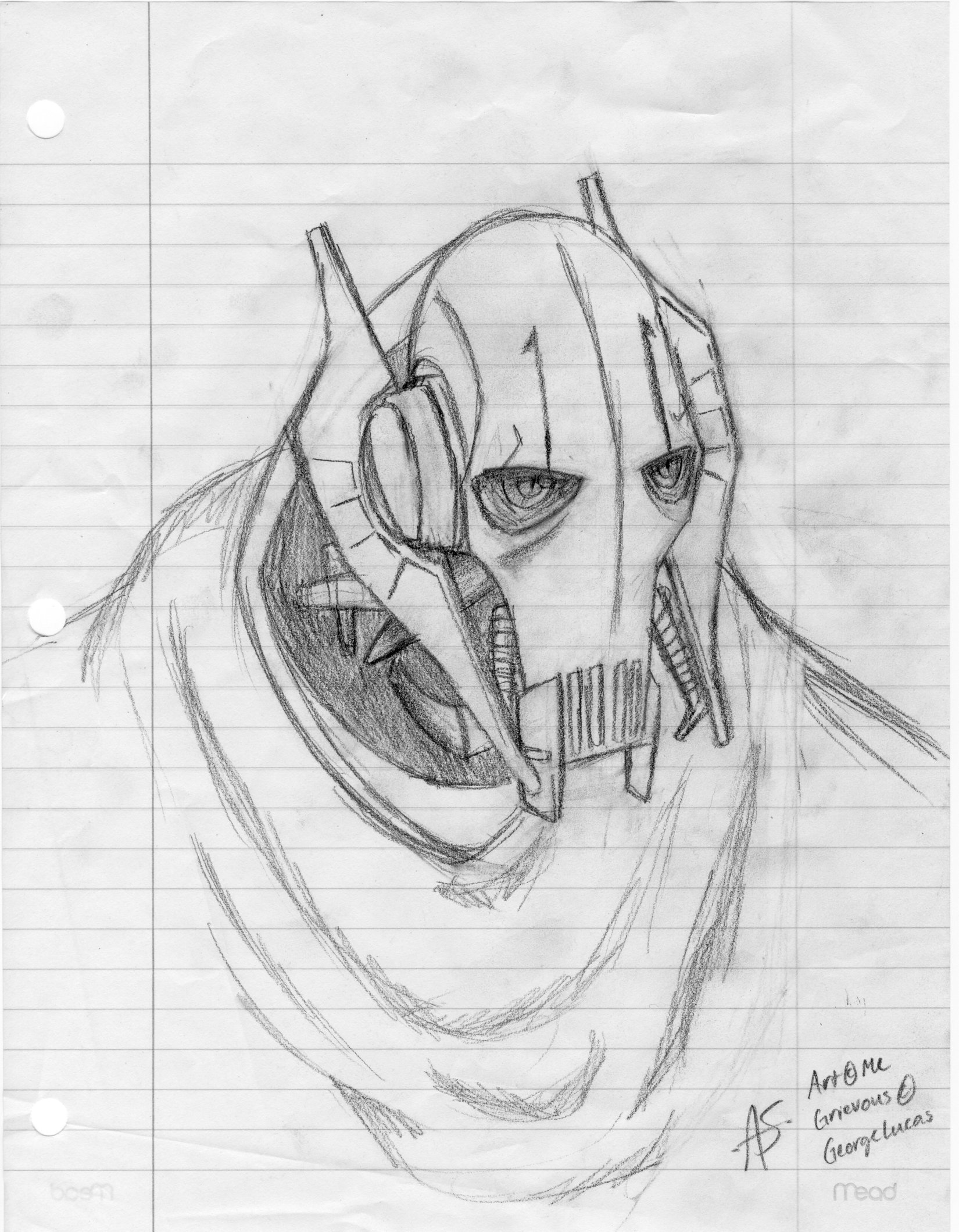 General Grievous Sketch at PaintingValley.com | Explore collection of ...