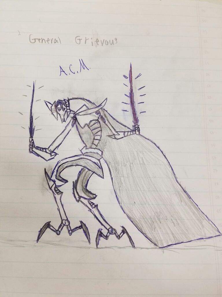 768x1024 General Grievous Drawing Star Wars Amino - General Grievous Sketch