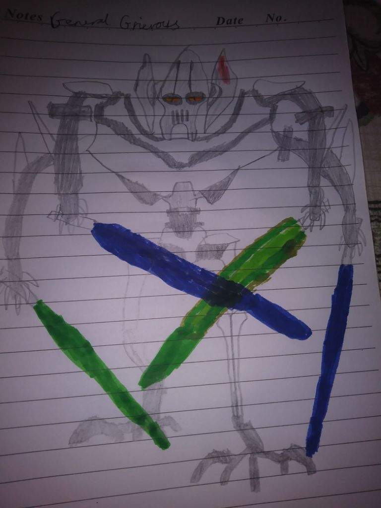 768x1024 My Drawing Of General Grievous Star Wars Amino - General Grievous Sketch