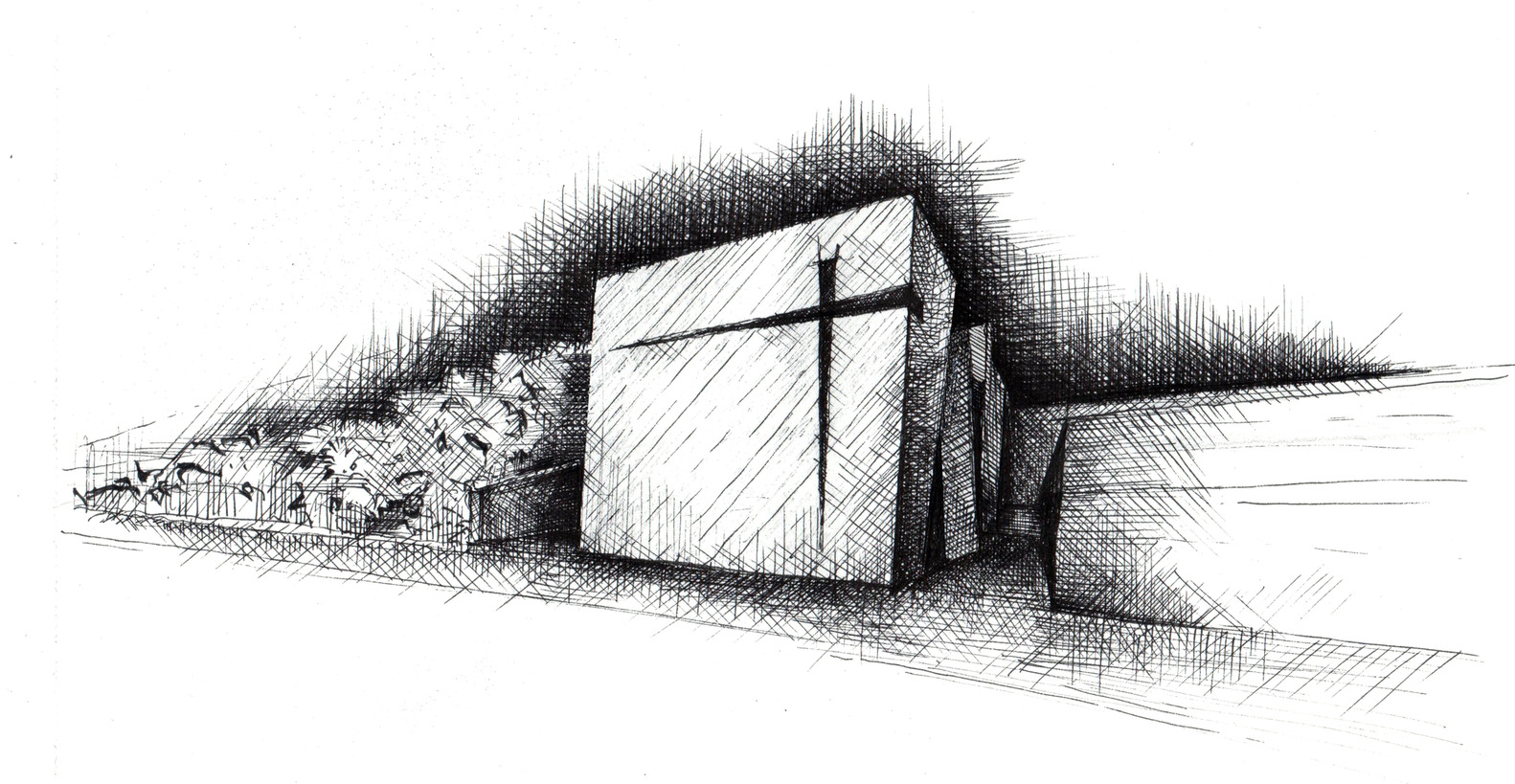 1582x819 Gallery Of Holy Redeemer Church Menis Arquitectos - General Sketch