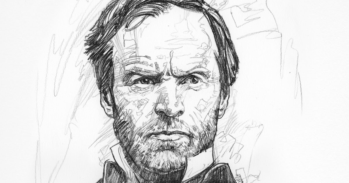 1200x630 Garth Glazier The Beautiful Line Preparatory Sketch For General - General Sketch