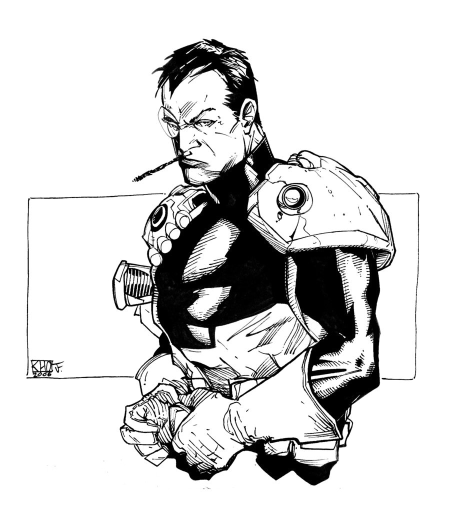 900x1050 General Dirk Anger Sketch By Antalas - General Sketch