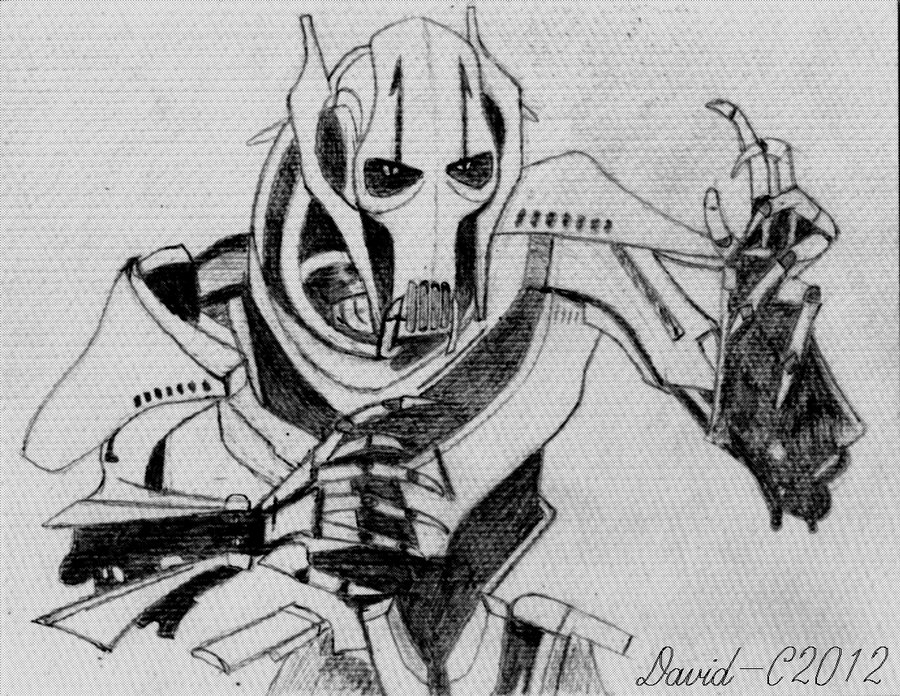 900x696 General Grievous Sketch By David C2011 - General Sketch