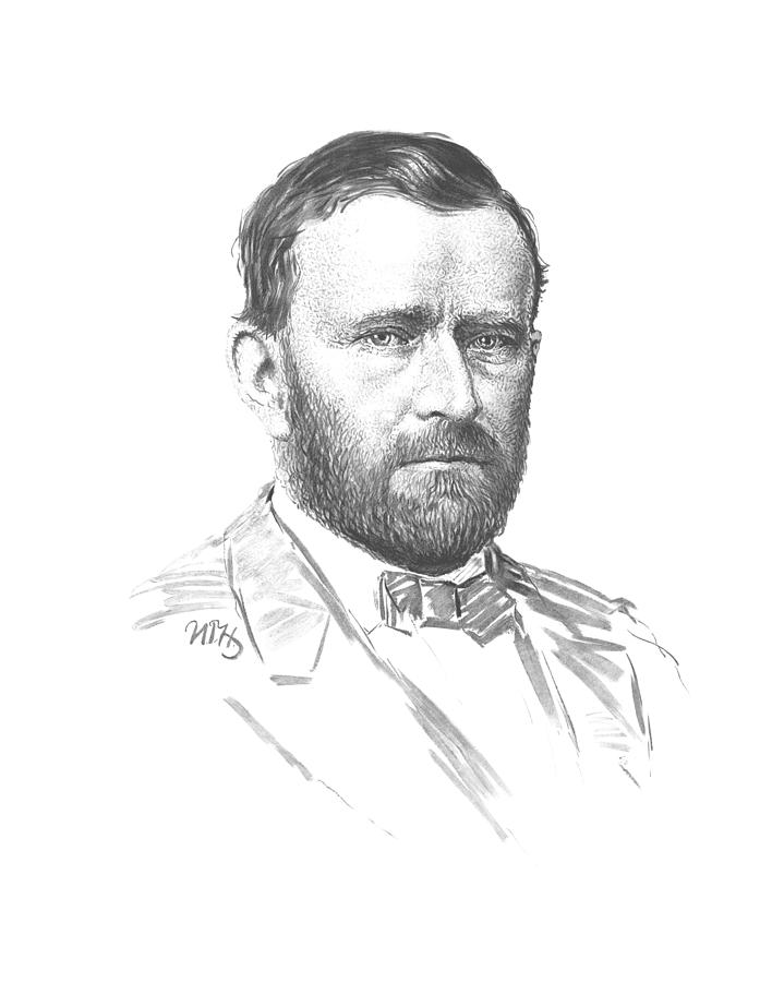 719x900 General Ulysses Grant Sketch Mixed Media By War Is Hell Store - General Sketch