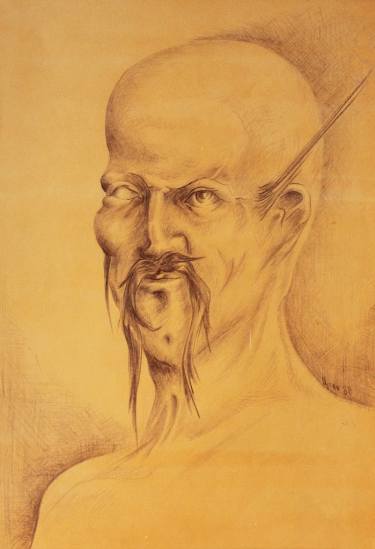 375x549 Genghis Khan Drawing By Stojan Saatchi Art - Genghis Khan Sketch