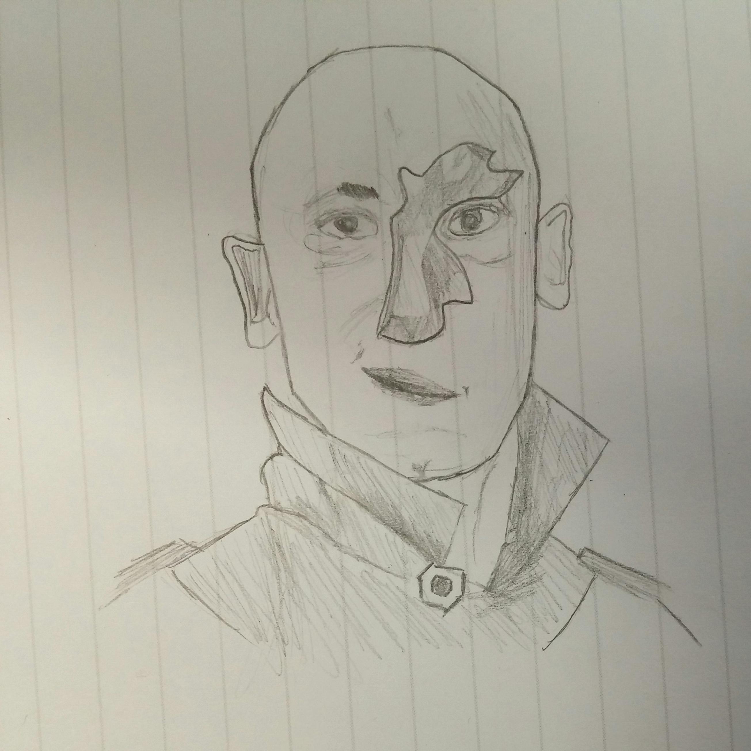 2609x2609 June 1st - Genghis Khan Sketch