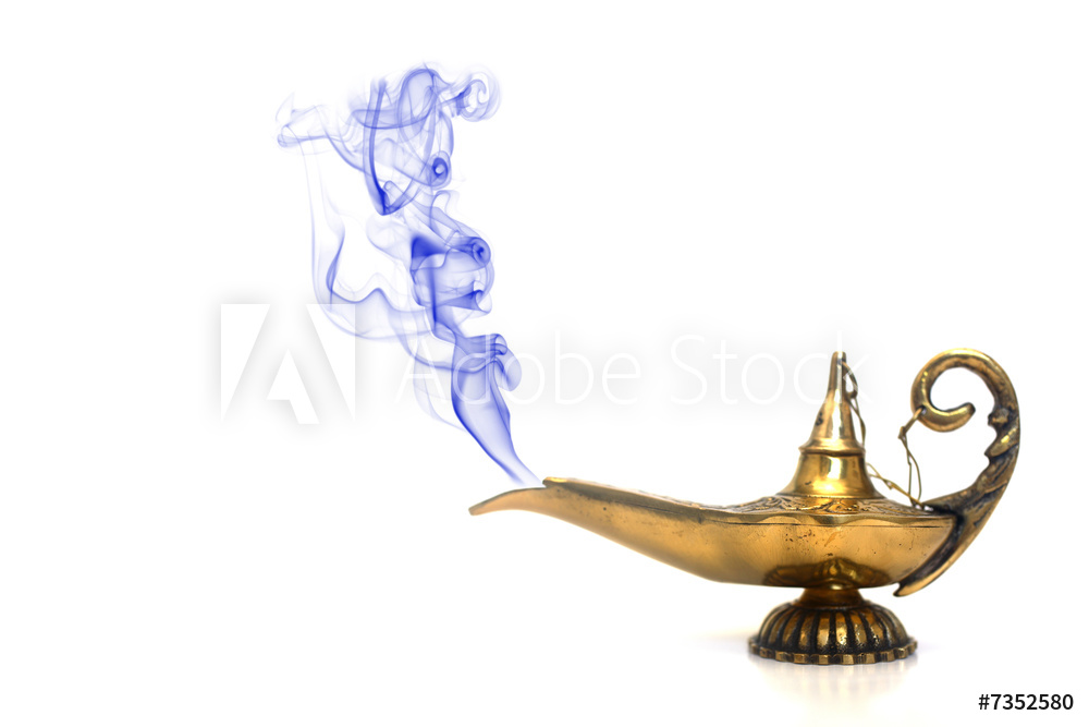 1000x667 Photo Amp Art Print Smoking Genie Lamp - Genie Lamp Sketch