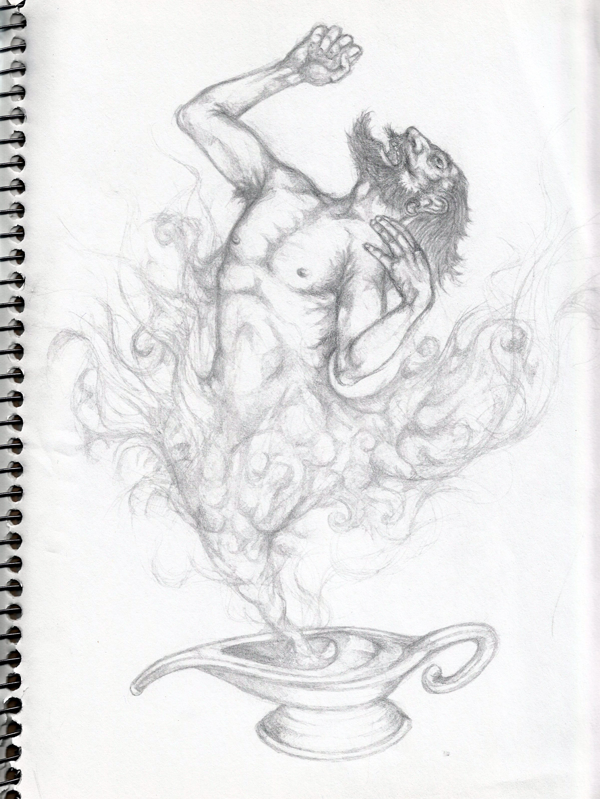 1200x1598 Genie Blinchiki - Genie Lamp Sketch